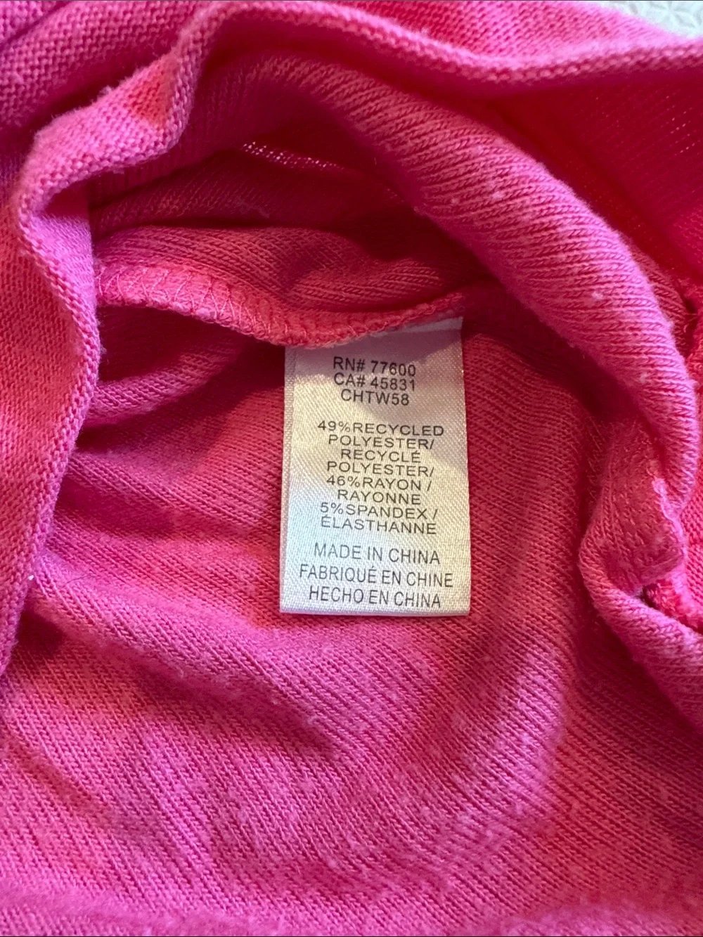 Chaser Girls Pink Drippy Heart Jersey Sweatshirt Top Size 5